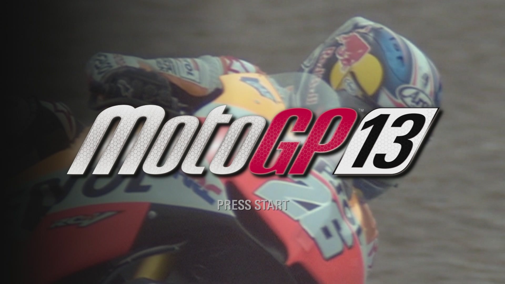 MotoGP 13 title screen for Xbox 360